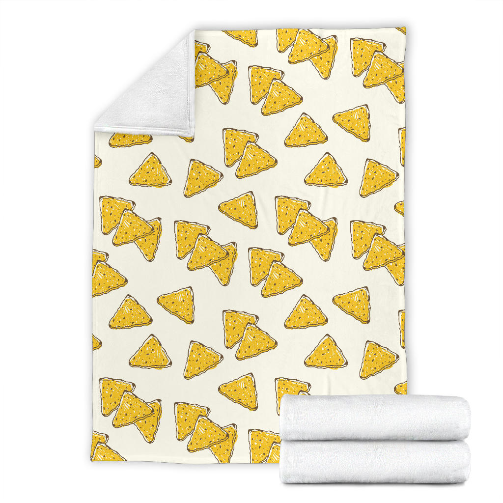 Nachos Pattern Print Design A01 Premium Blanket