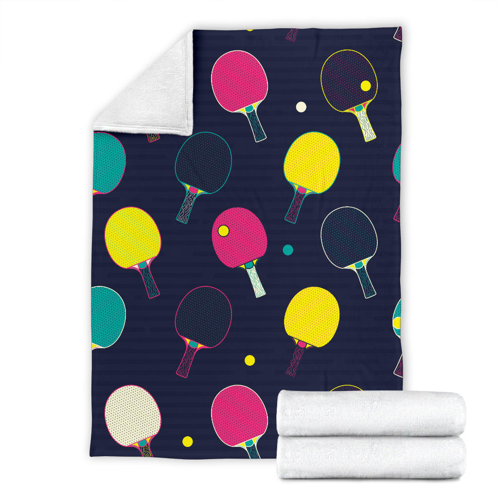 Ping Pong Pattern Print Design A04 Premium Blanket