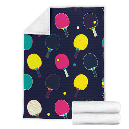 Ping Pong Pattern Print Design A04 Premium Blanket