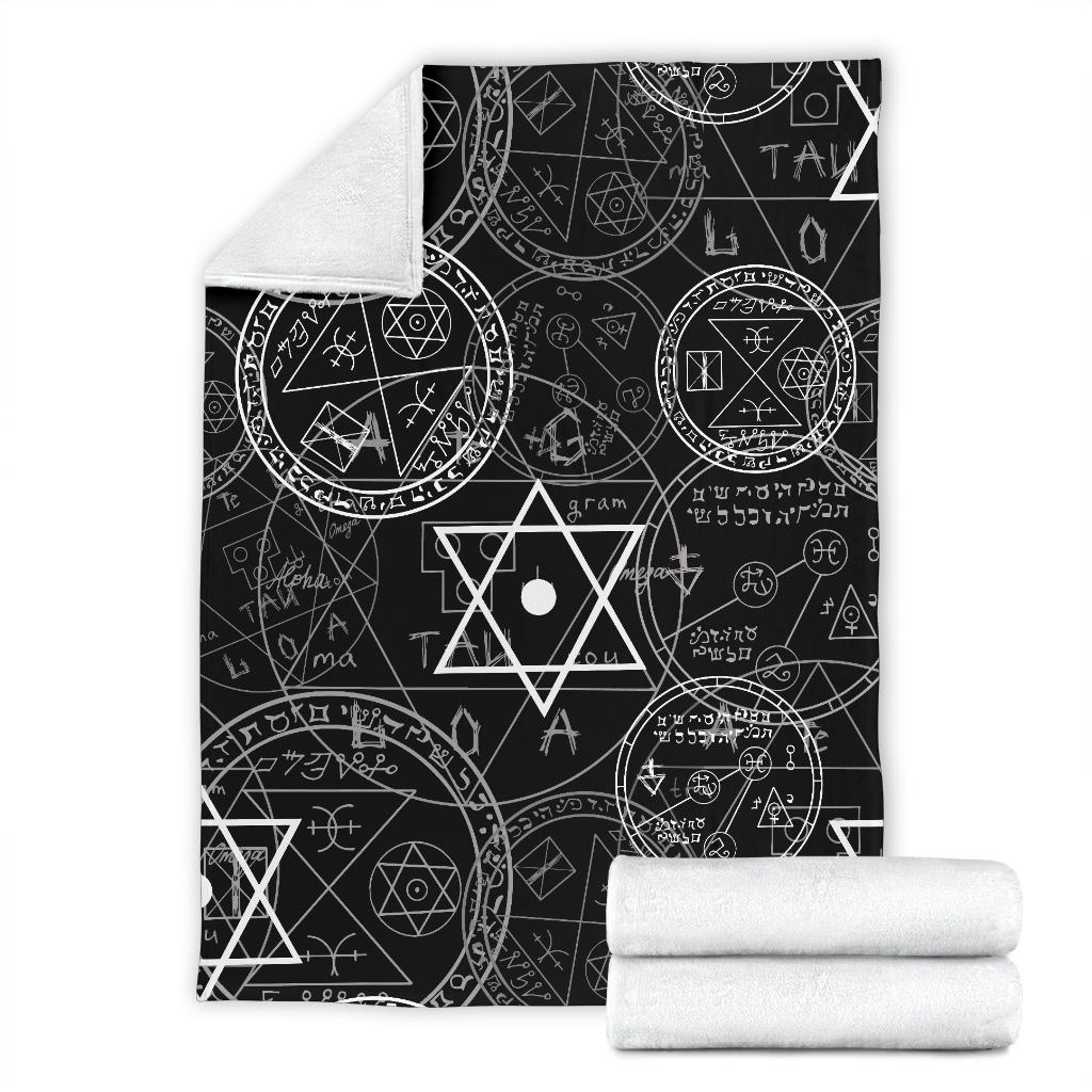 Pentagram Pattern Print Design A01 Premium Blanket