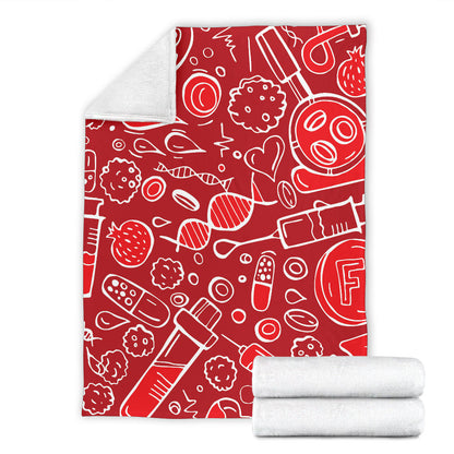 Phlebotomist Pattern Print Design A02 Premium Blanket