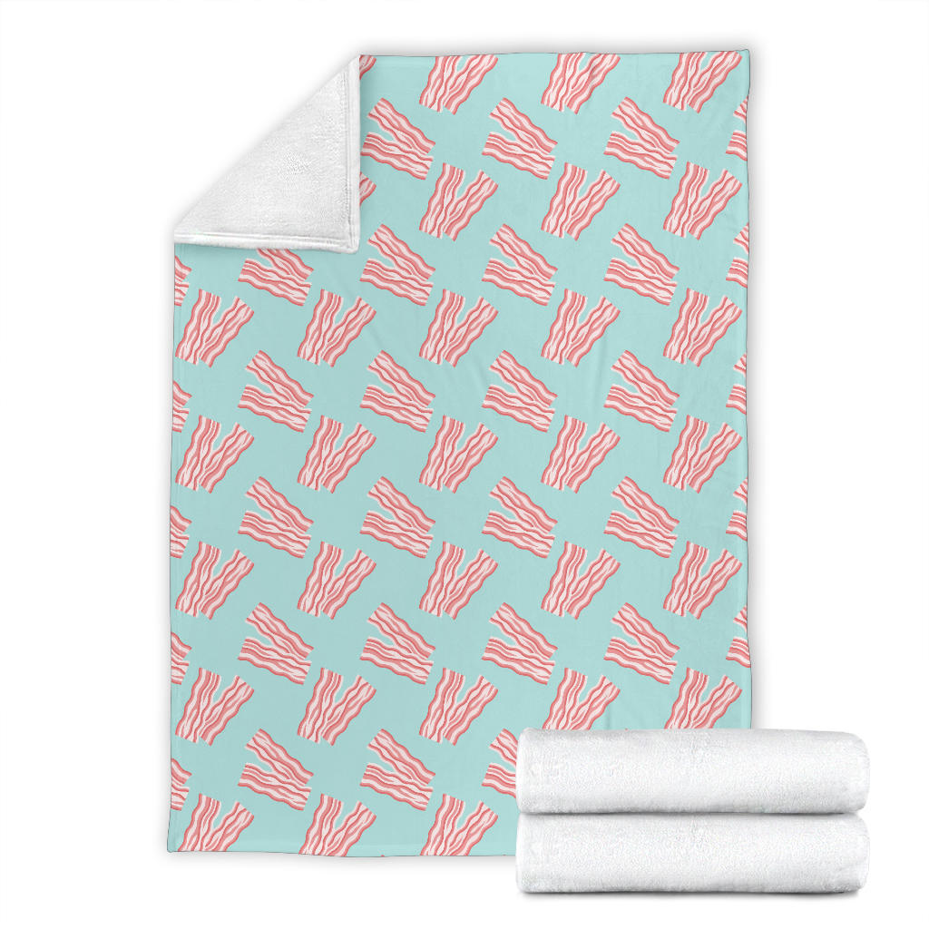Bacon Pattern Print Design 04 Premium Blanket