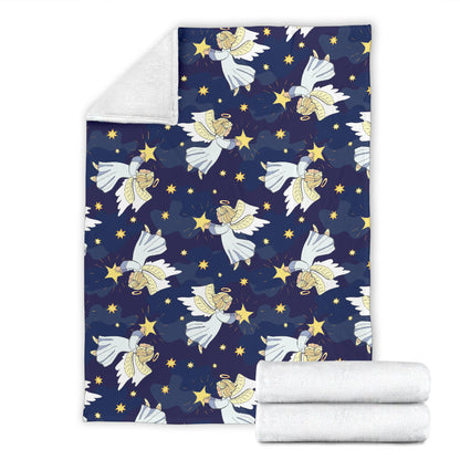 Angel Pattern Print Design 06 Premium Blanket