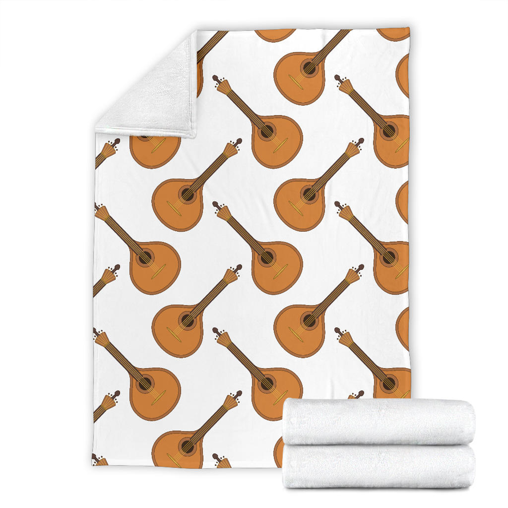 Mandolin Pattern Print Design 01 Premium Blanket