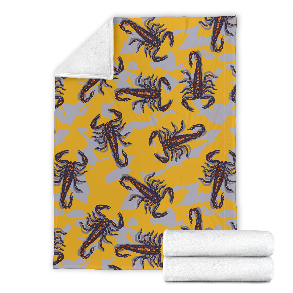 Scorpion Pattern Print Design 01 Premium Blanket