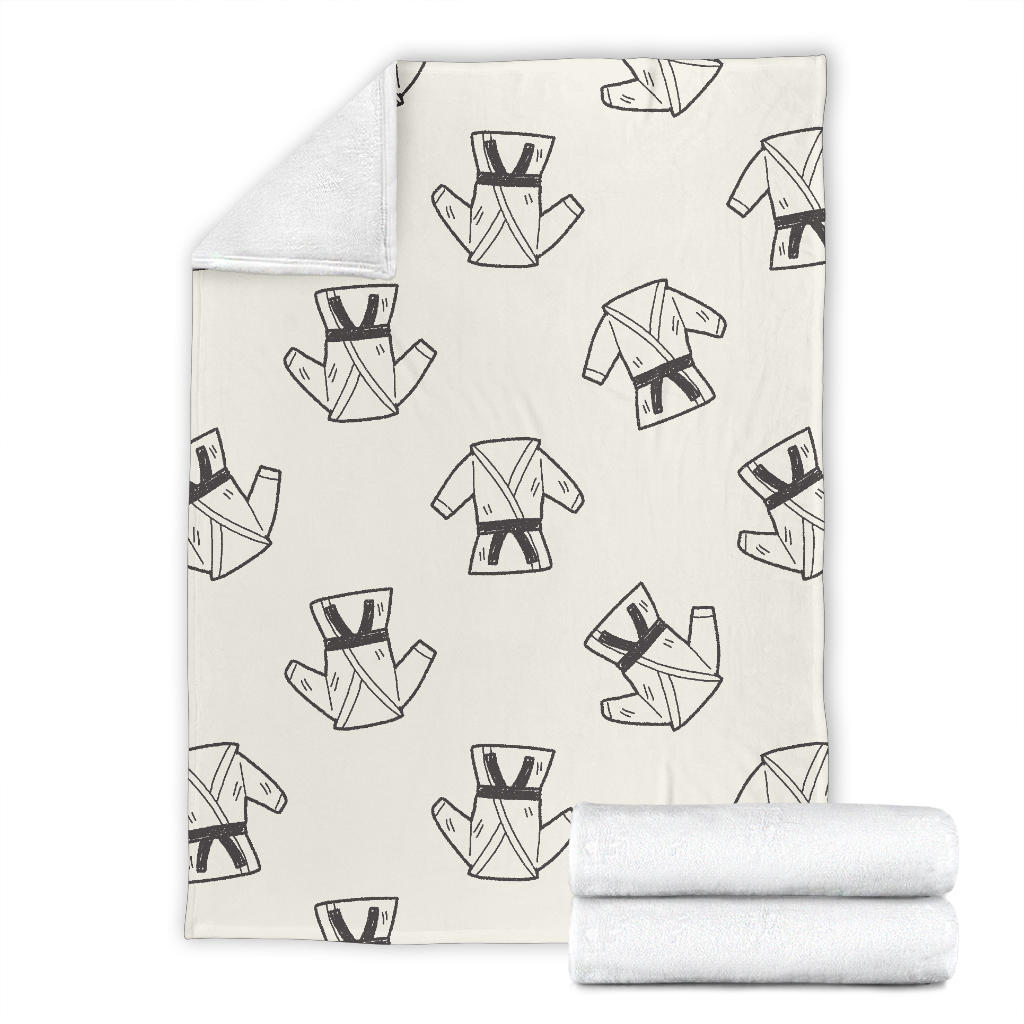 Karate Pattern Print Design 01 Premium Blanket