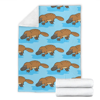 Platypus Pattern Print Design A02 Premium Blanket