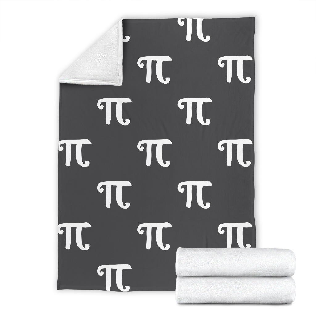 Pi Day Pattern Print Design A01 Premium Blanket