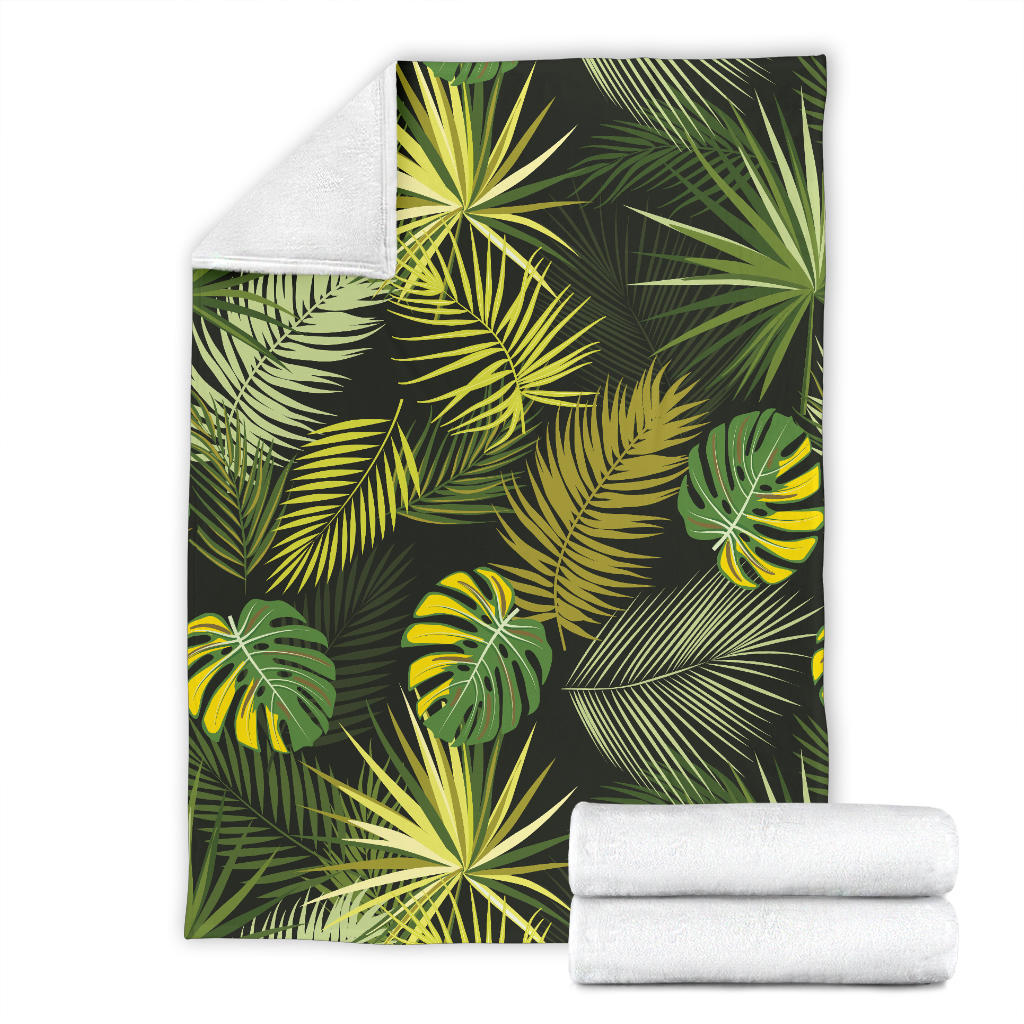Palm Leaf Pattern Print Design A05 Premium Blanket