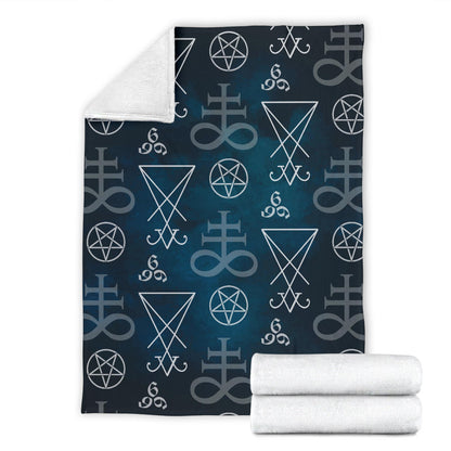 Pentagram Pattern Print Design A03 Premium Blanket