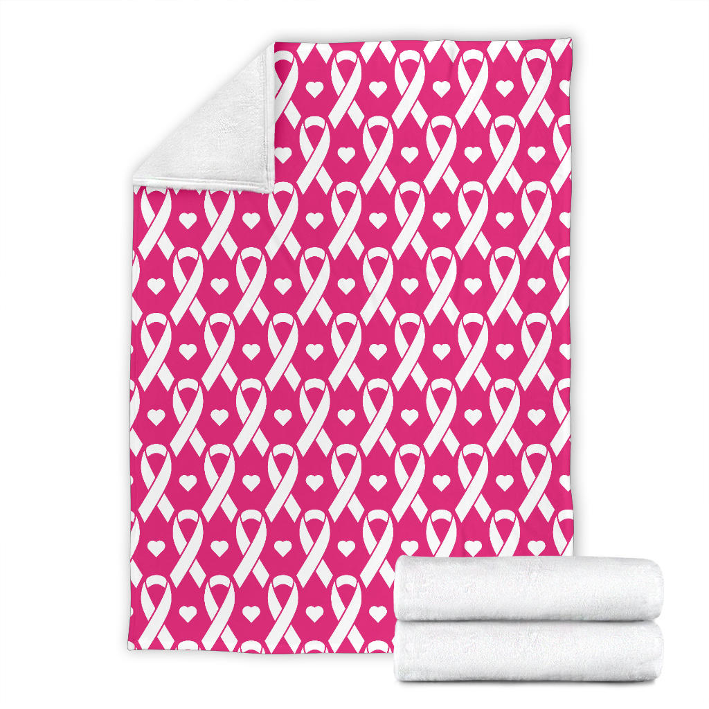 Breast cancer Pattern Print Design 05 Premium Blanket