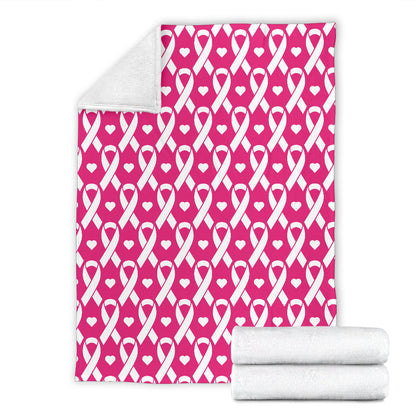 Breast cancer Pattern Print Design 05 Premium Blanket