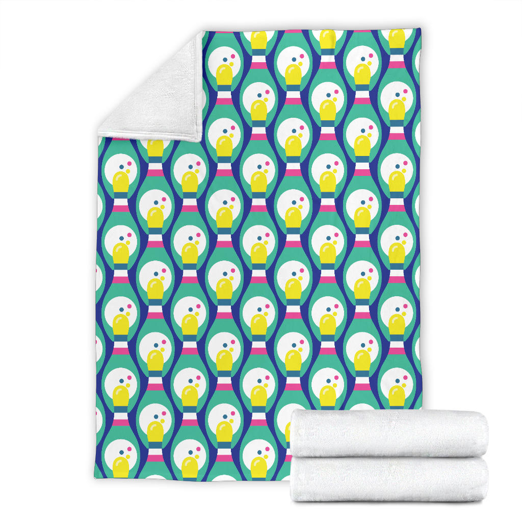 Bowling Pattern Print Design 04 Premium Blanket