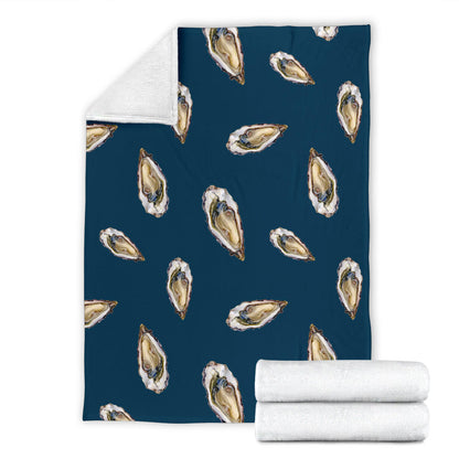 Oyster Pattern Print Design 03 Premium Blanket