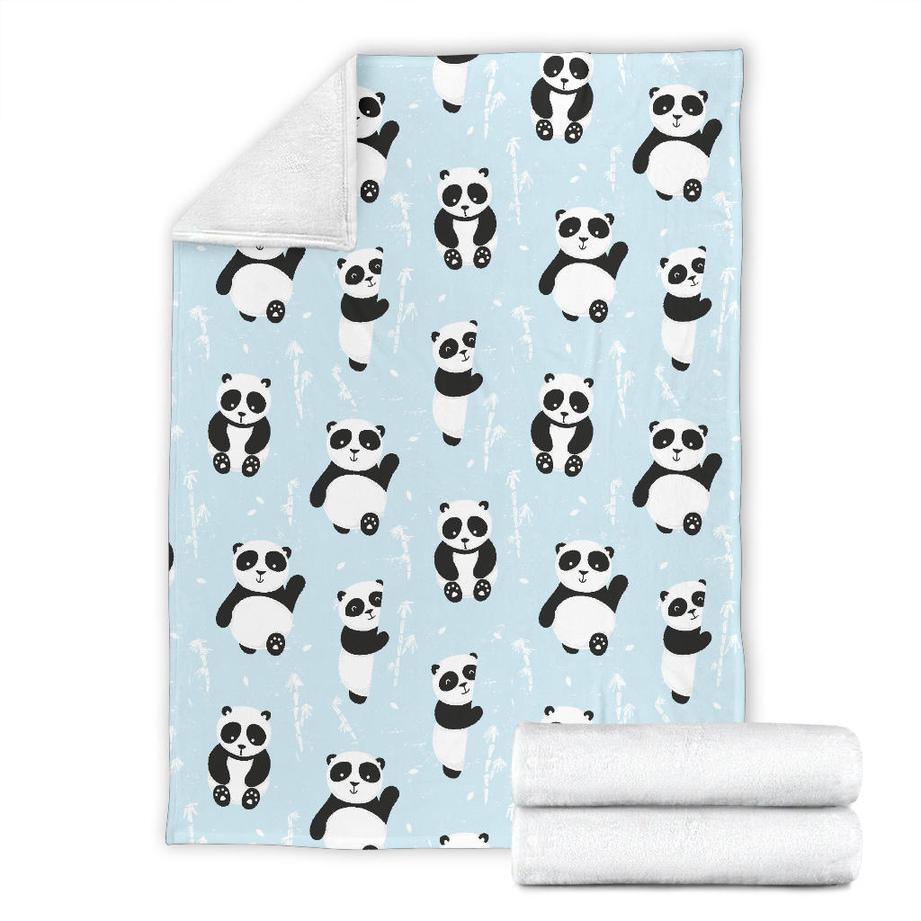 Panda Pattern Print Design A01 Premium Blanket