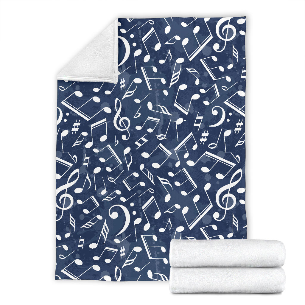 Music note Pattern Print Design A02 Premium Blanket