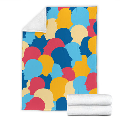 Psychology Pattern Print Design A02 Premium Blanket