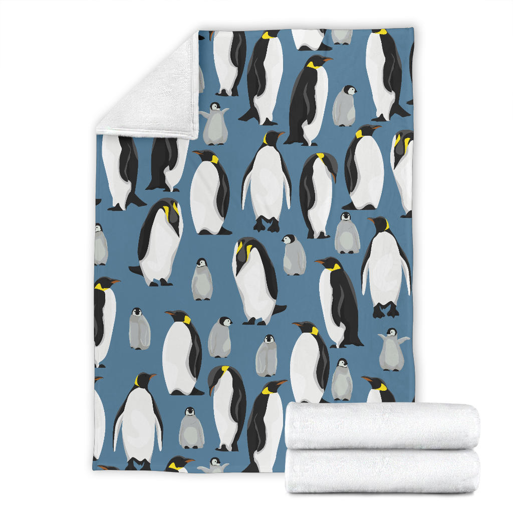 Penguin Pattern Print Design A03 Premium Blanket