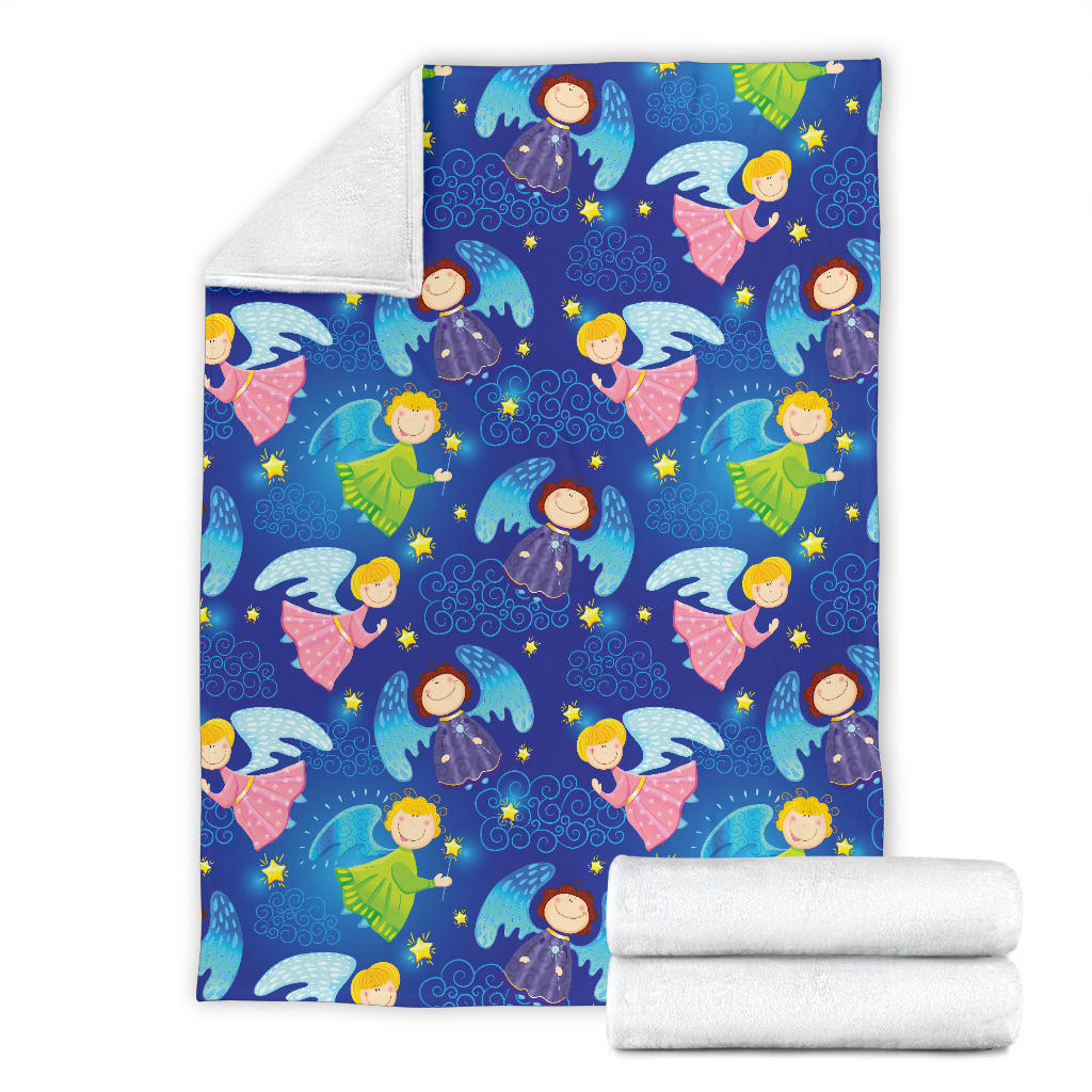 Angel Little Pattern Print Design 02 Premium Blanket