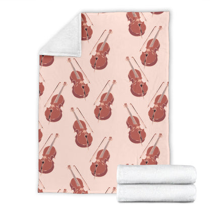 Cello Pattern Print Design 03 Premium Blanket