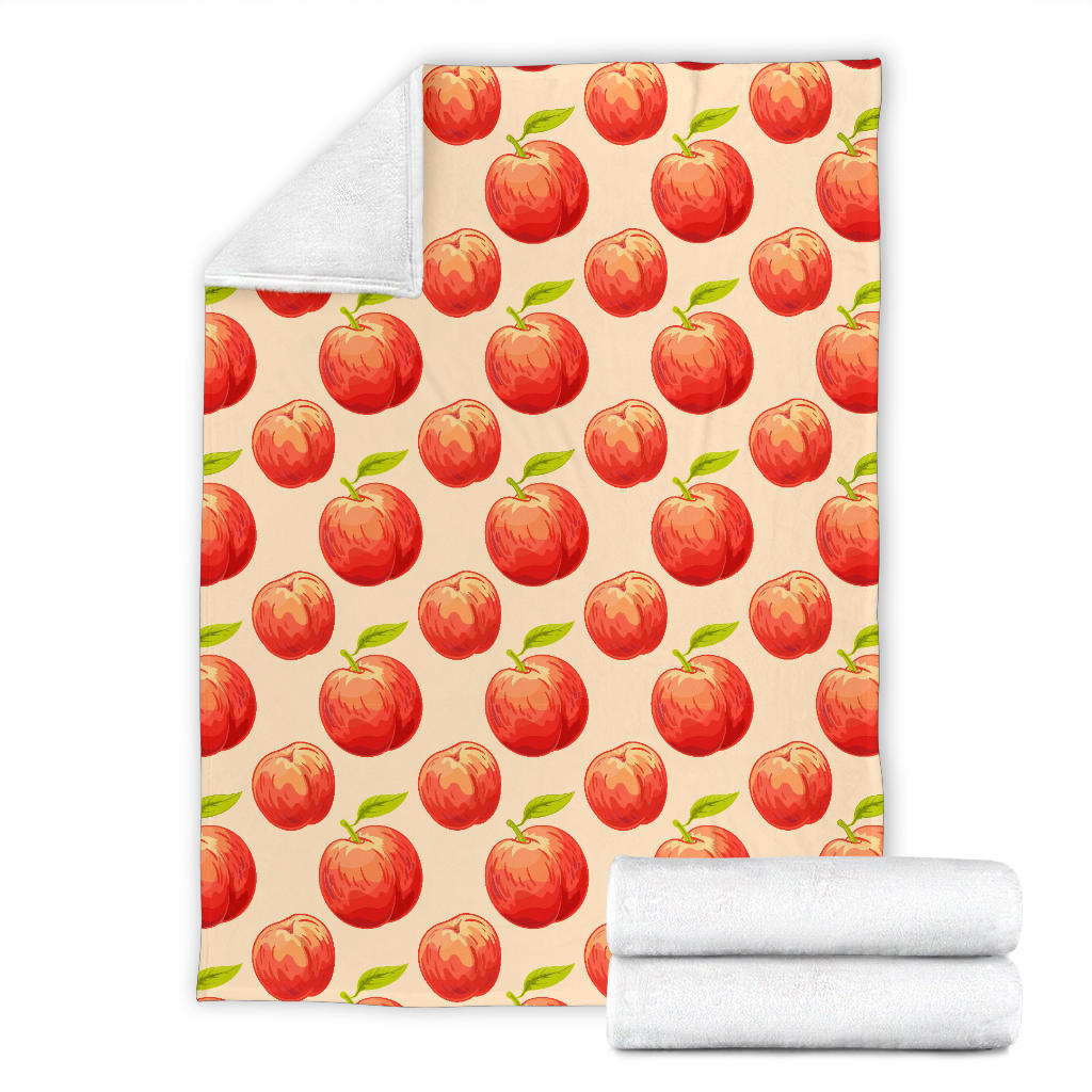 Peach Pattern Print Design A03 Premium Blanket