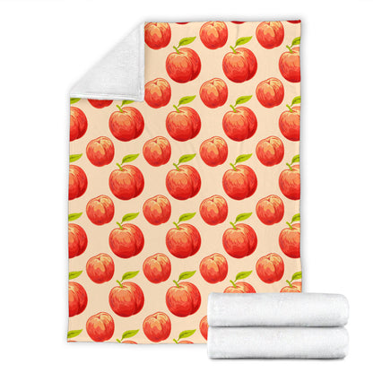 Peach Pattern Print Design A03 Premium Blanket