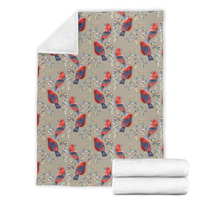 Birds Pattern Print Design 05 Premium Blanket