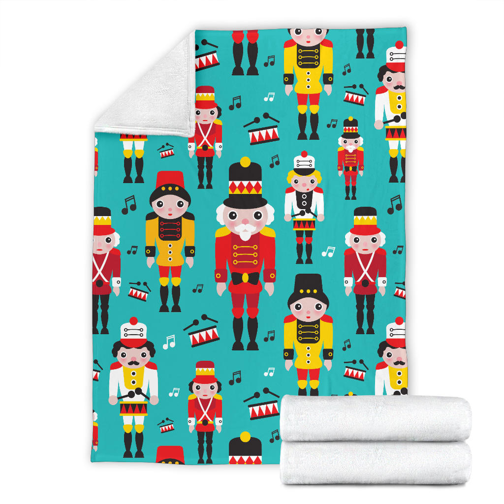 Nutcracker Pattern Print Design A03 Premium Blanket