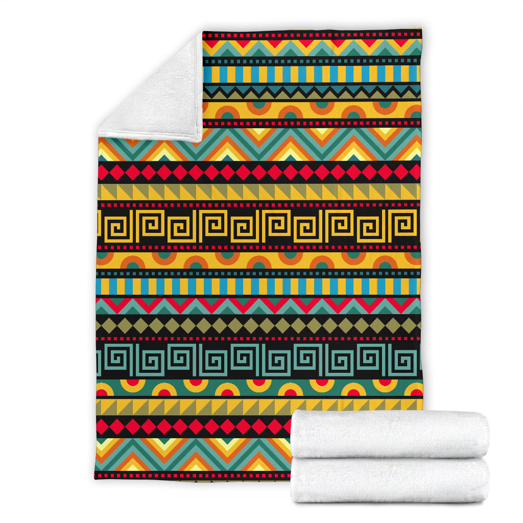 African Pattern Print Design 03 Premium Blanket