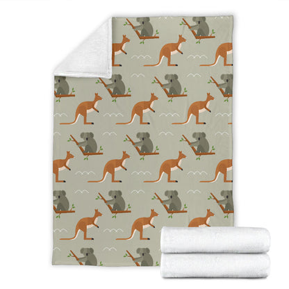 Koala Pattern Print Design 03 Premium Blanket