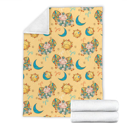 Aries Zodiac Pattern Print Design 03 Premium Blanket