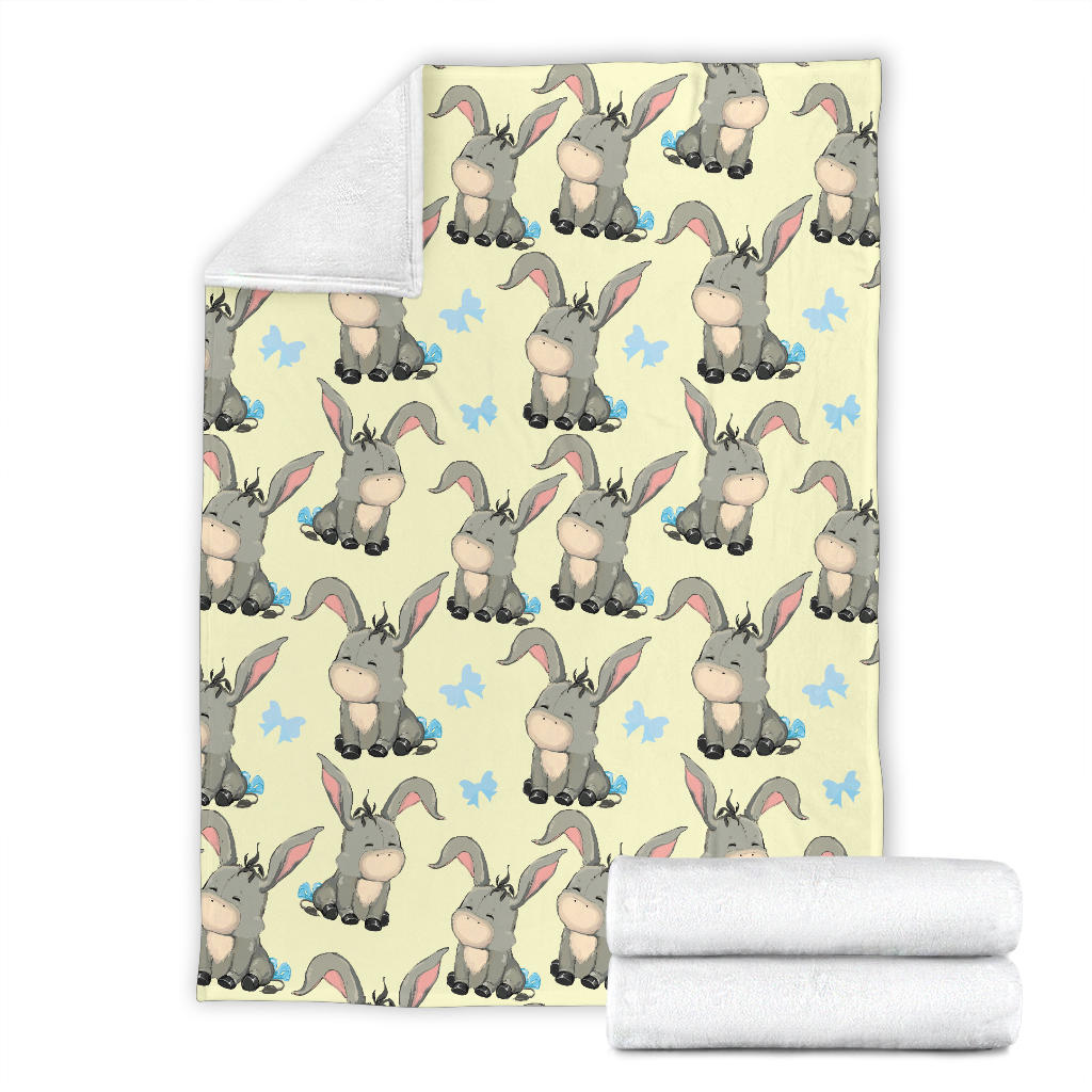 Donkey Baby Pattern Print Design 02 Premium Blanket