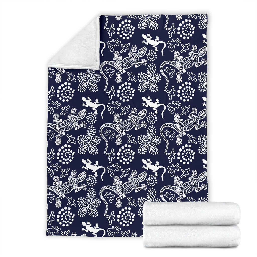 lizard Pattern Print Design 03 Premium Blanket