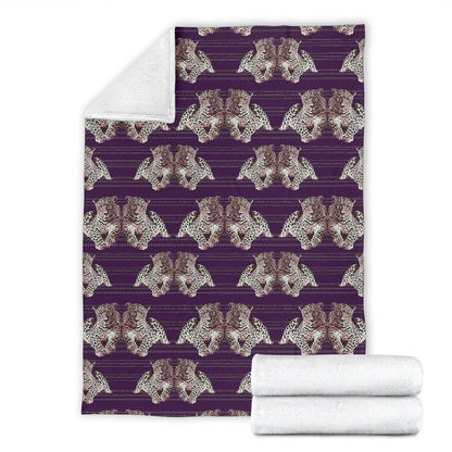 Leopard Pattern Print Design 01 Premium Blanket
