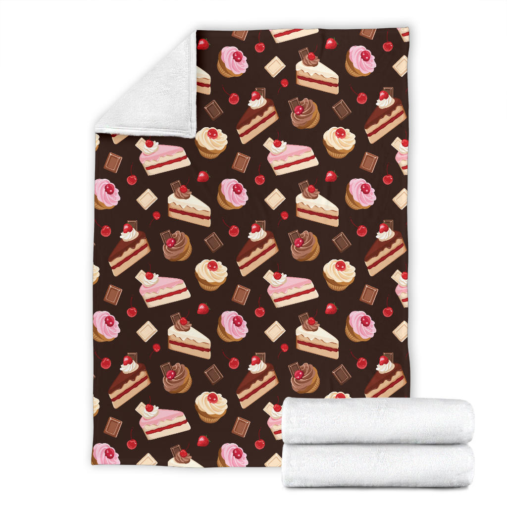 Cake Pattern Print Design 04 Premium Blanket