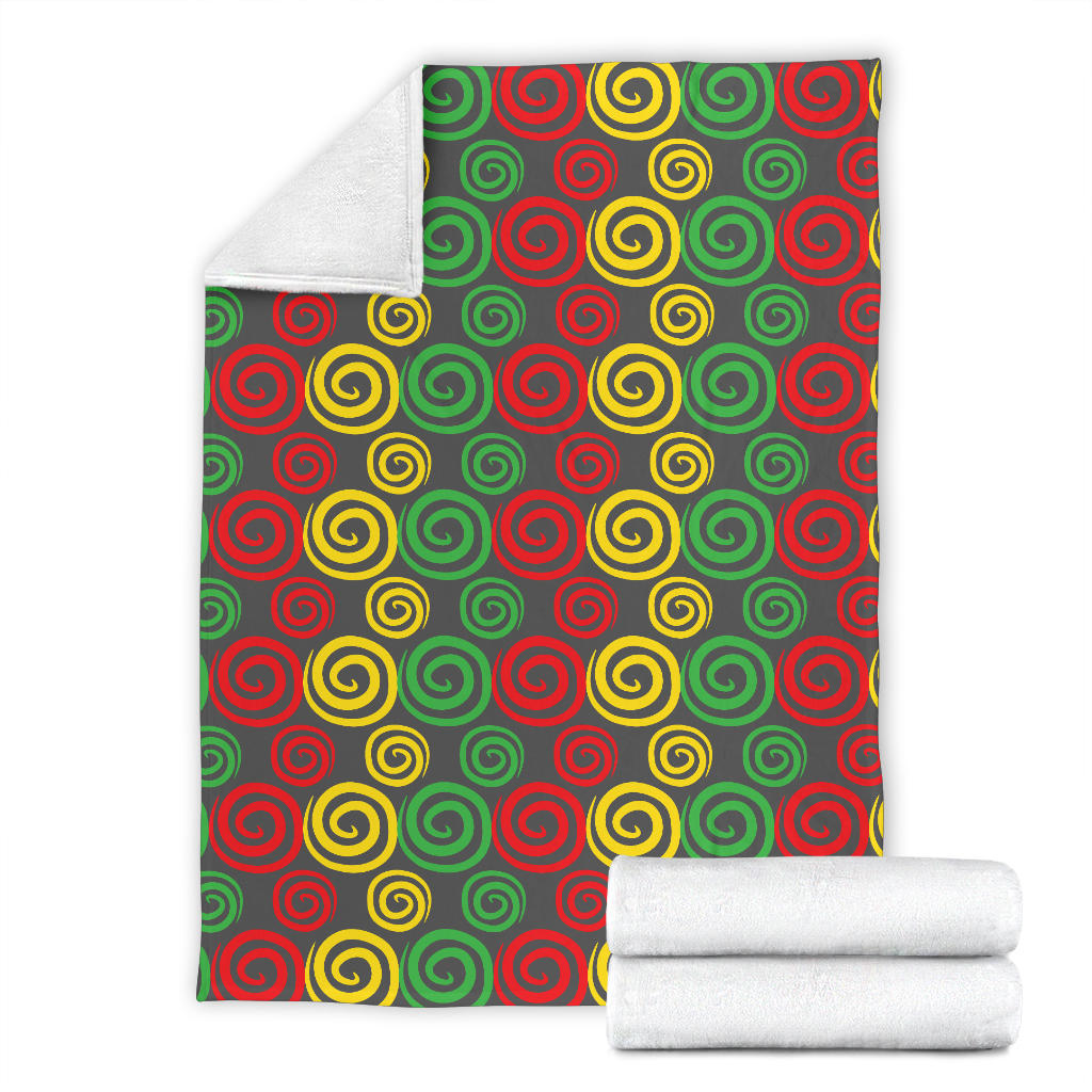 Rastafarian Pattern Print Design A05 Premium Blanket