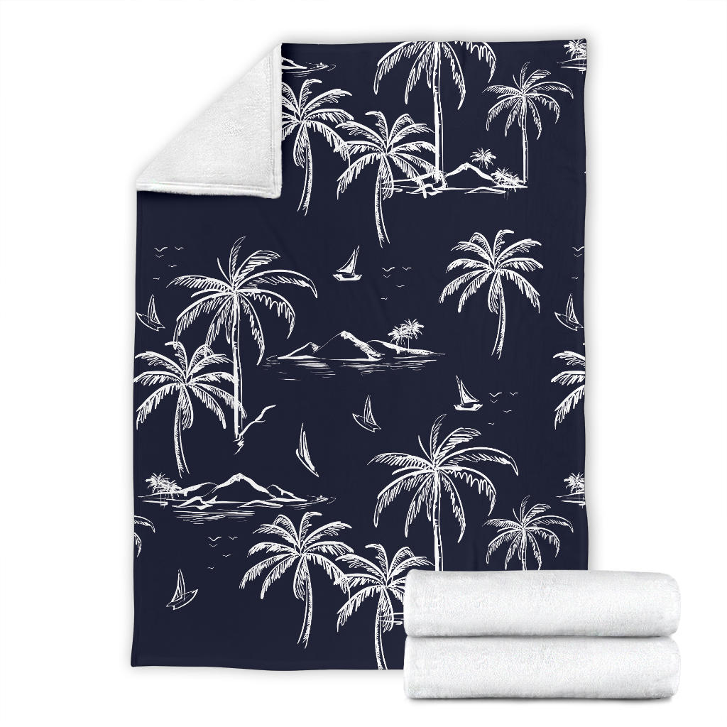Pacific island Pattern Print Design A02 Premium Blanket