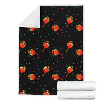 Maracas Pattern Print Design 03 Premium Blanket