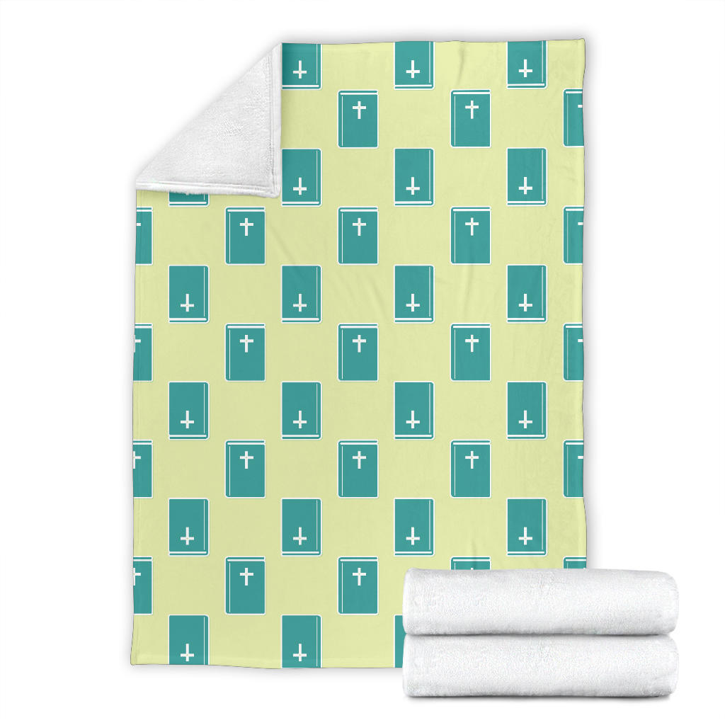 Bible Pattern Print Design 04 Premium Blanket
