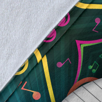 Piano Pattern Print Design 01 Premium Blanket
