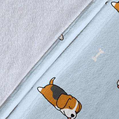 Beagle Pattern Print Design 06 Premium Blanket