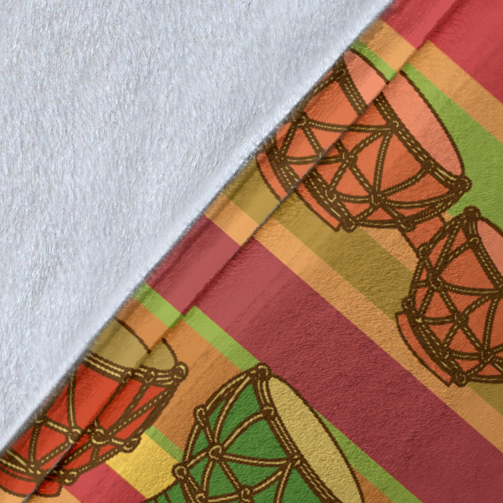Percussion Pattern Print Design 01 Premium Blanket