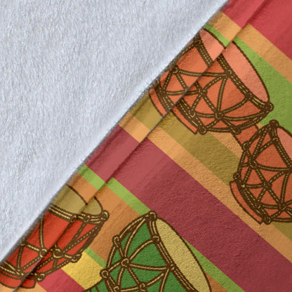 Percussion Pattern Print Design 01 Premium Blanket