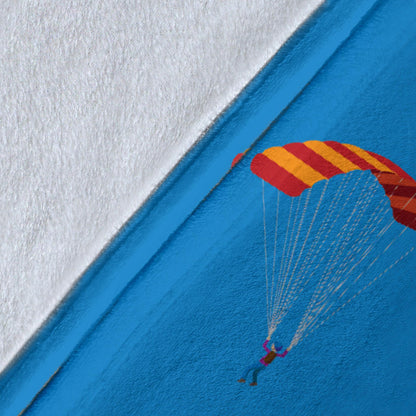 Skydiving Pattern Print Design 02 Premium Blanket