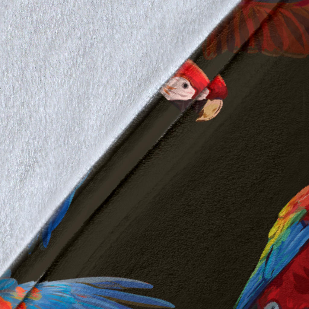 Macaw Pattern Print Design 04 Premium Blanket