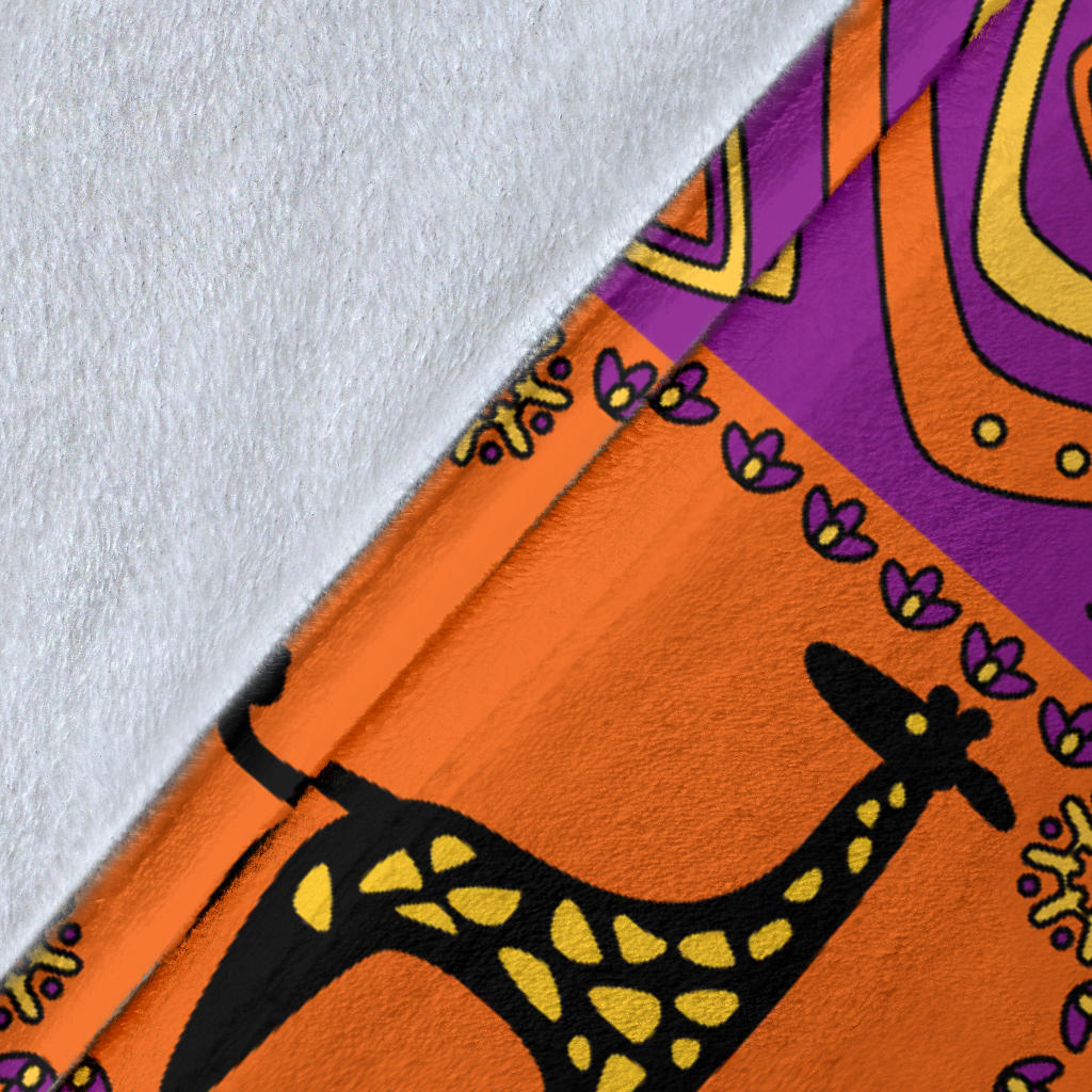 African Pattern Print Design 02 Premium Blanket