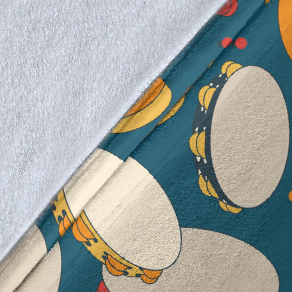 Tambourine Pattern Print Design 01 Premium Blanket