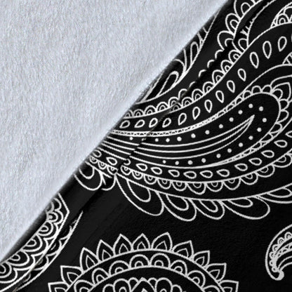 Paisley Pattern Print Design A04 Premium Blanket