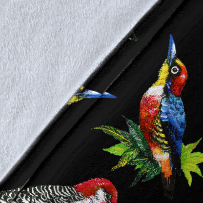 Birds Pattern Print Design 06 Premium Blanket