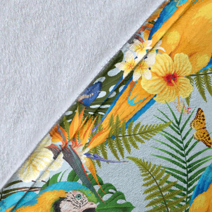 Parrot Pattern Print Design A04 Premium Blanket